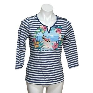 Tommy Bahama Disney parks collab Minnie Mouse cruise cotton  beach t shirt small